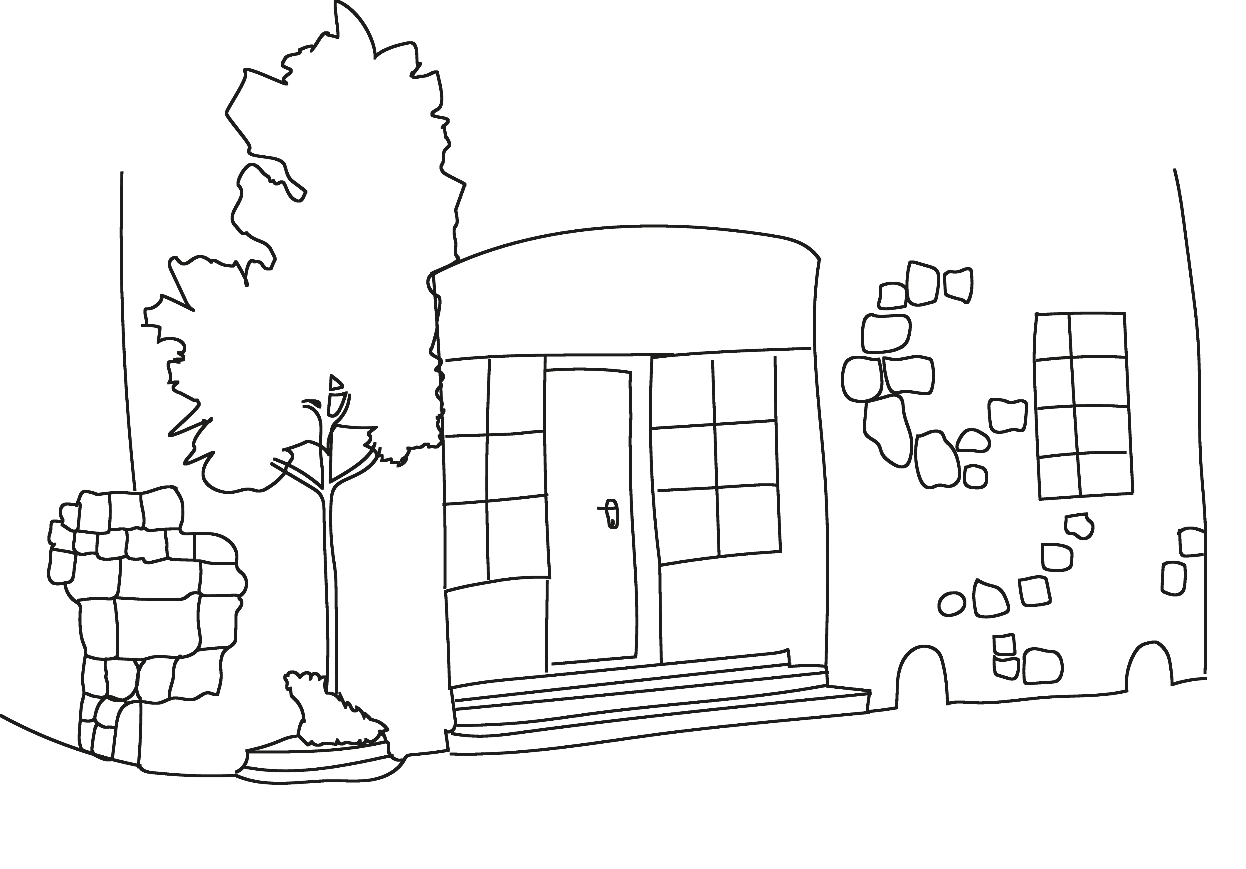 Zeichnung des Stadtstadels